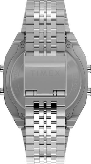 Timex® T80 Digital Chronograph Bracelet Watch, 36.5mm