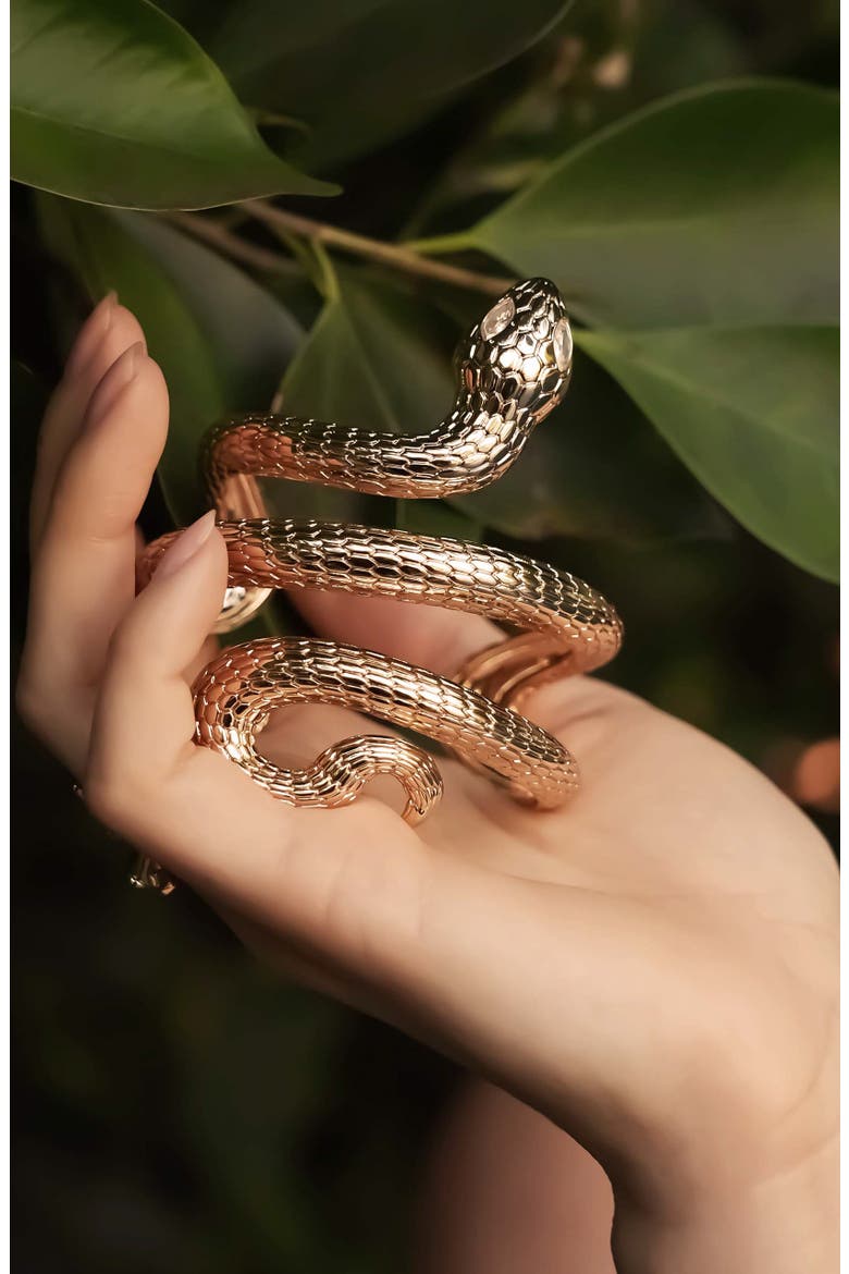 Serpentina Cuff, Alternate, color, GOLD