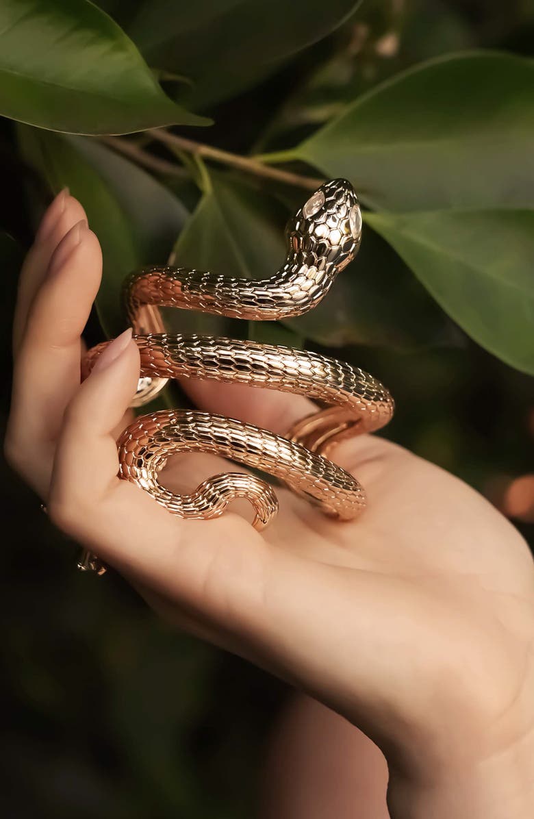 Ettika Serpentina Cuff, Alternate, color, Gold