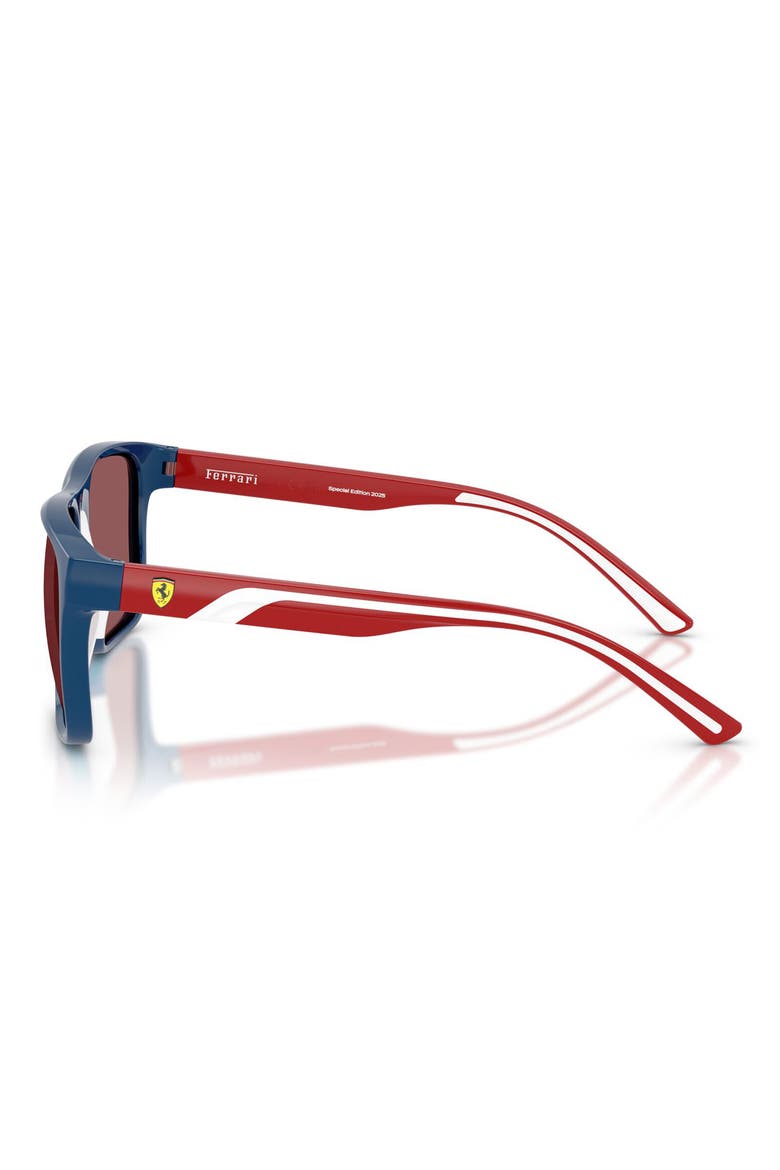 59mm Square Sunglasses, Alternate, color, BLUE / BORDEAUX