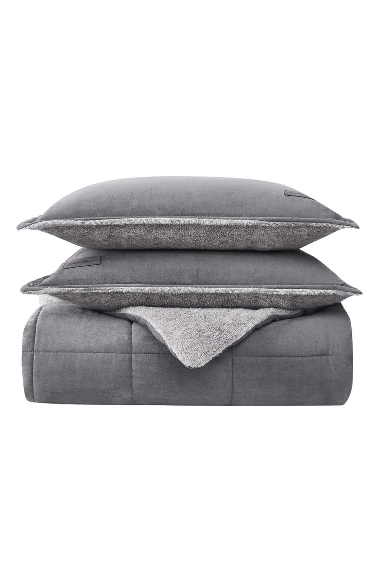 Eddie Bauer Sherwood King Comforter Set, Main, color, Grey