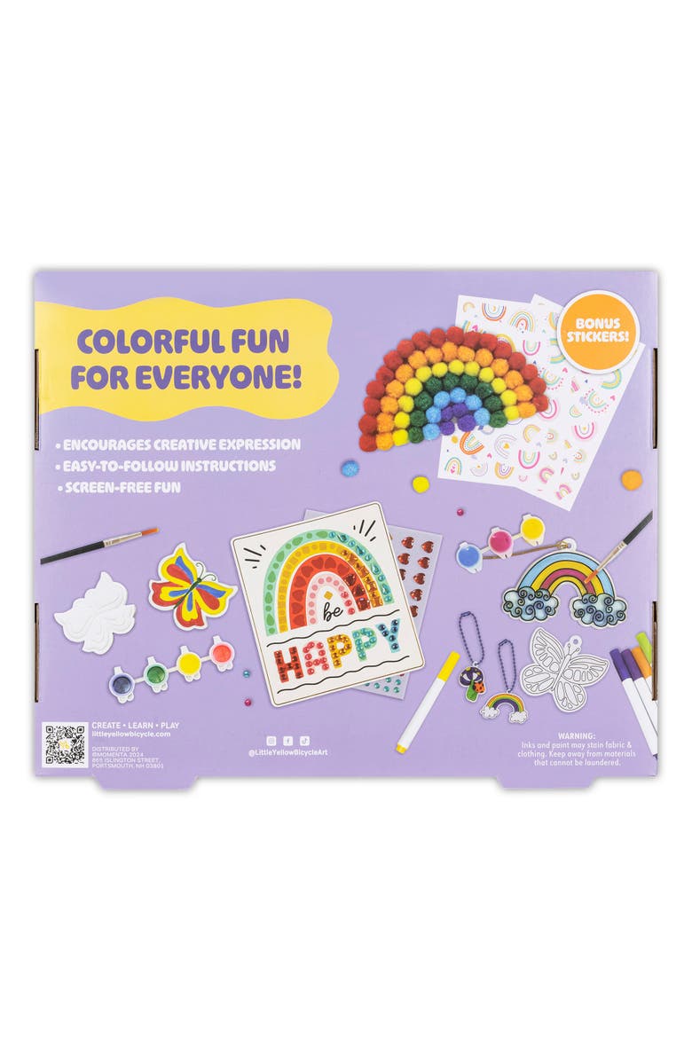 Little Yellow Bicycle Bicycle 5In1 Rainbow Craft Kit, Alternate, color, Multicolored