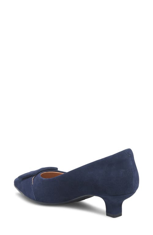 Söfft Sadie Pointed Toe Kitten Heel Pump In Blue