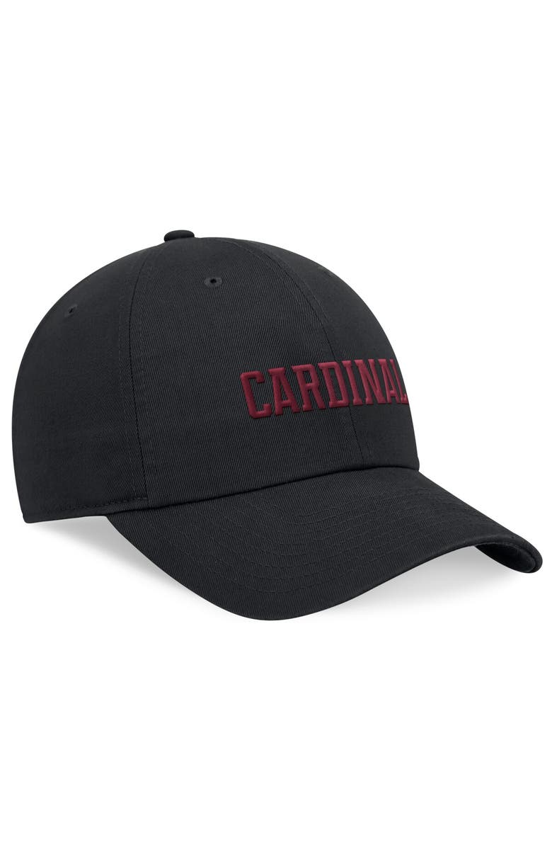 Nike Men's Nike Black Stanford Cardinal 2024 On-Field Club Adjustable Hat, Alternate, color, Black