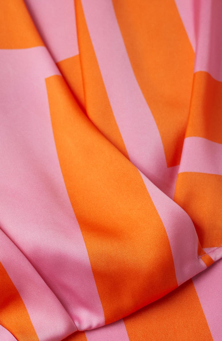 MANGO Print Satin Blouse, Alternate, color, 