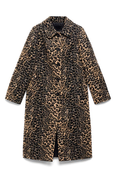 Leopard Metallic Coat