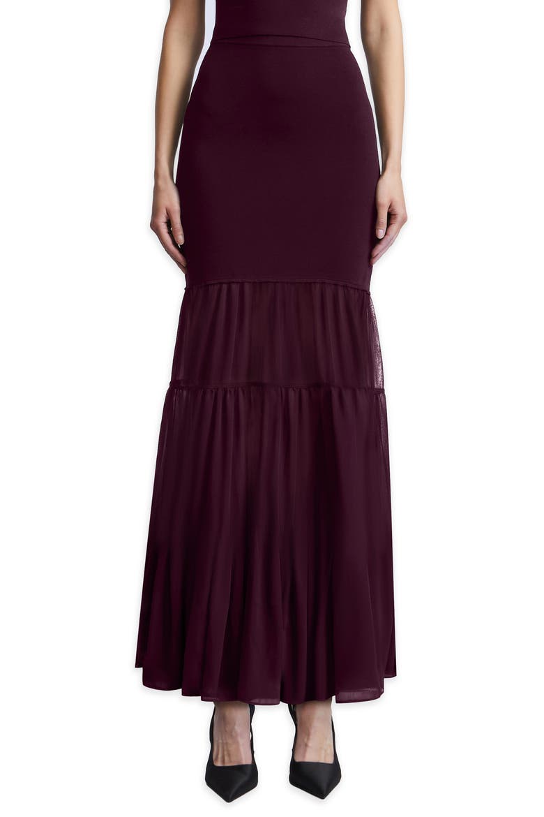 Elodie Maxi Skirt, Main, color, PORT