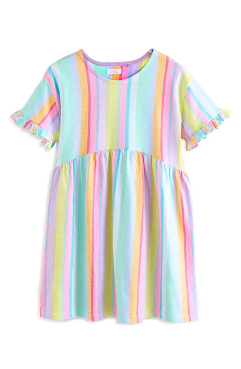 Kids' Rainbow Stripe Dress (Little Kid & Big Kid)