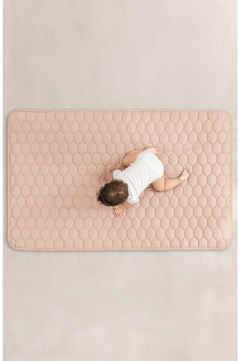 Premium Play Mat with Non-Slip Bottom, Rectangle, Main, color, Blush