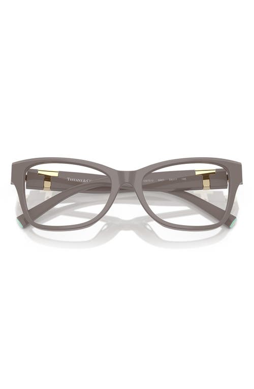 Tiffany & Co . 54mm Butterfly Optical Glasses In Chocolate Truffle/demo Lens