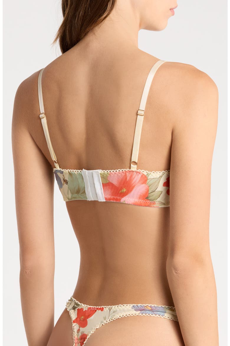 Stretch Mesh Bralette, Alternate, color, HONEYBEE