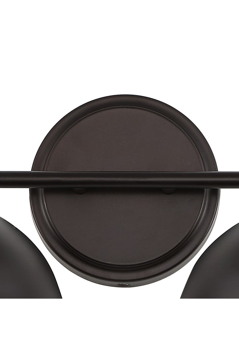Frisco 2-Light Farmhouse Industrial Iron LED Vanity, Alternate, color, Oil Rubbed Bronze