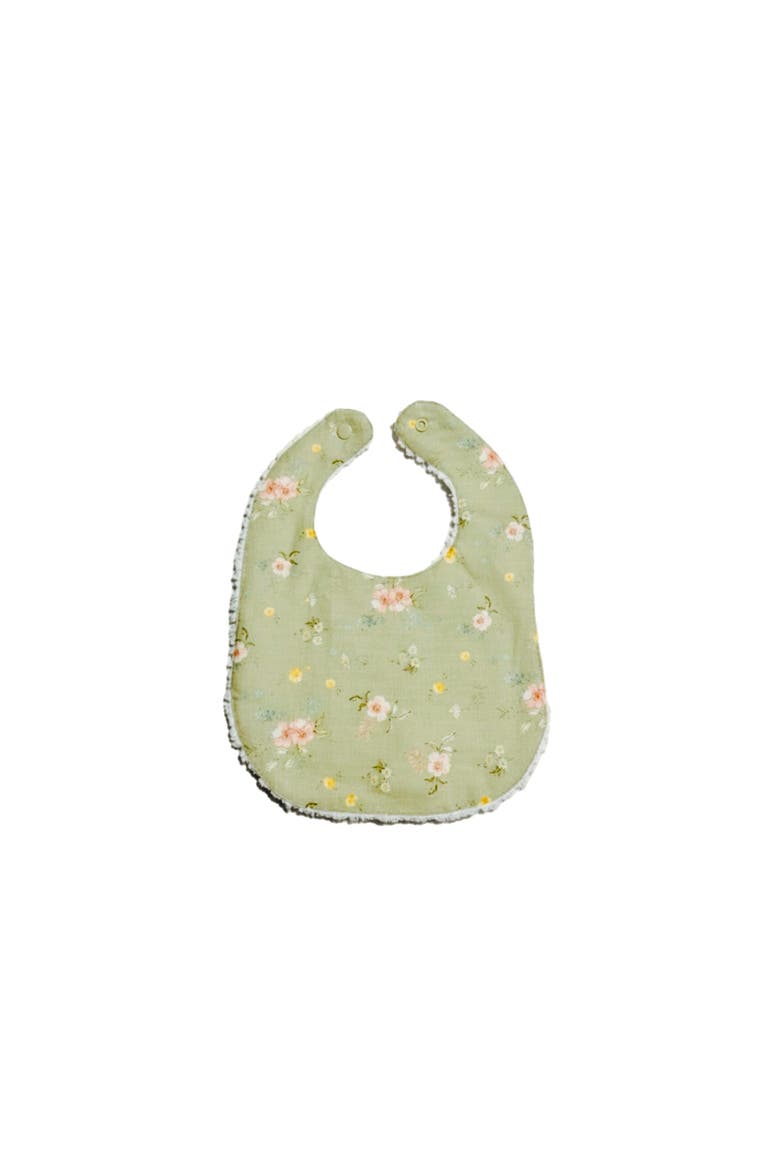 Layette Linen Bib, Main, color, Hedgerow Floral
