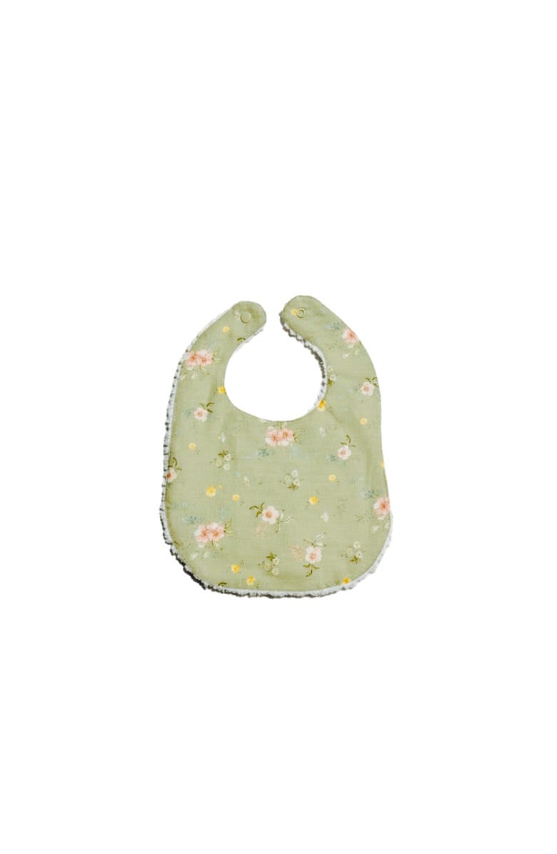 Piper&Cloth Layette Linen Bib, Main, color, Hedgerow Floral