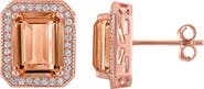 FZN Cushion Cut Cubic Zirconia Stud Earrings