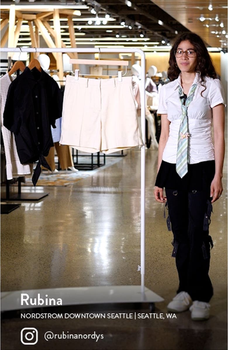 Linen Blend Shorts, sales video thumbnail