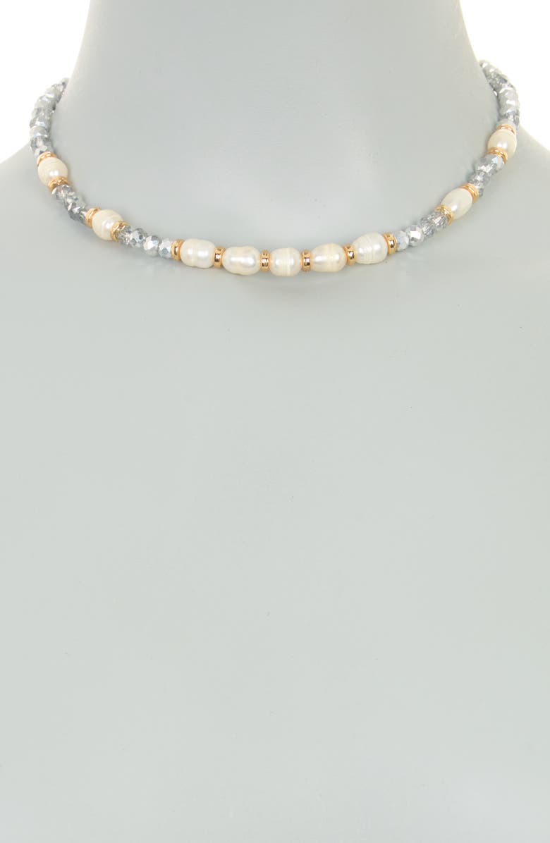 Tasha Crystal & Imitation Pearl Collar Necklace, Alternate, color, 