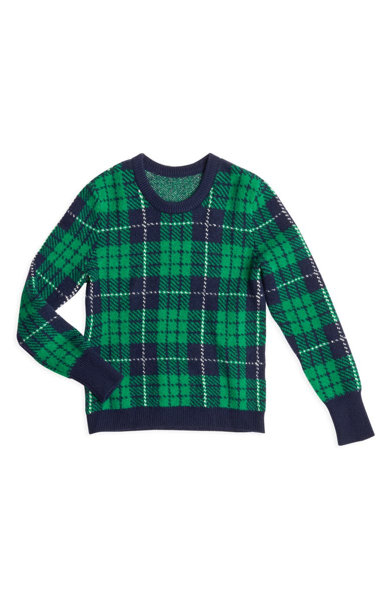 Court & Rowe Cozy Bouclé Plaid Sweater, Alternate, color, 