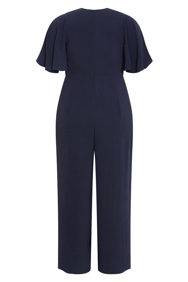 Braelynn Short Sleeve Jumpsuit, Alternate, color, NAVY