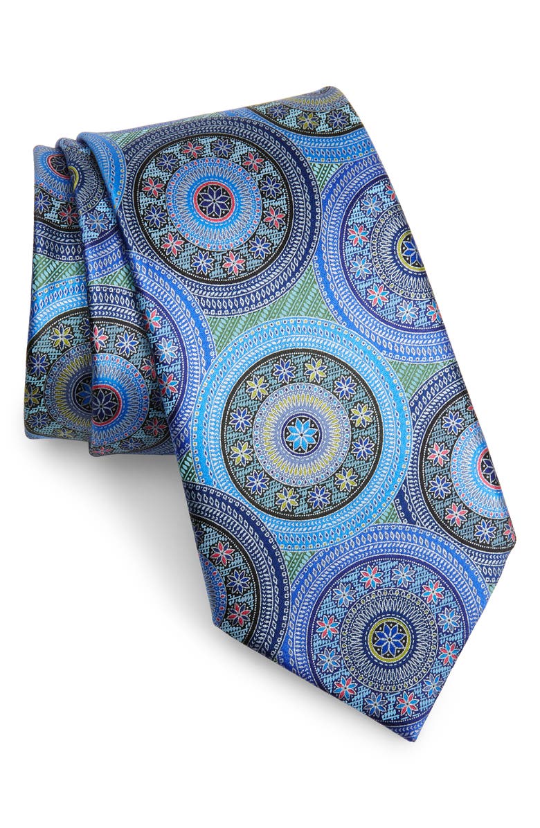 ZEGNA Ermenegildo Zegna Quindici Medallion Silk Tie, Main, color,