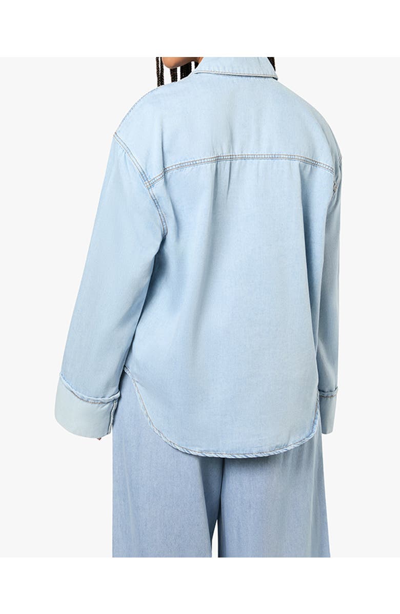 WeWoreWhat Denim Cuff Shirt, Alternate, color,