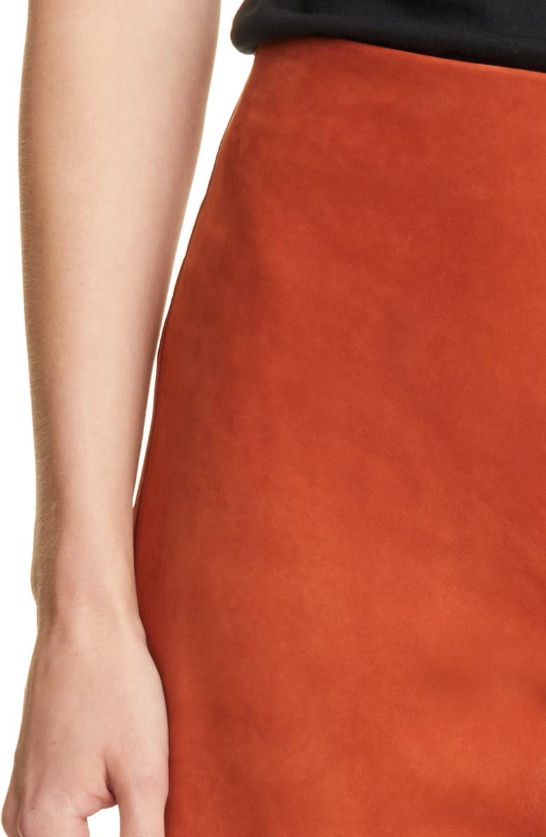 Vince Nubuck Suede Culottes, Alternate, color, Dark Brick