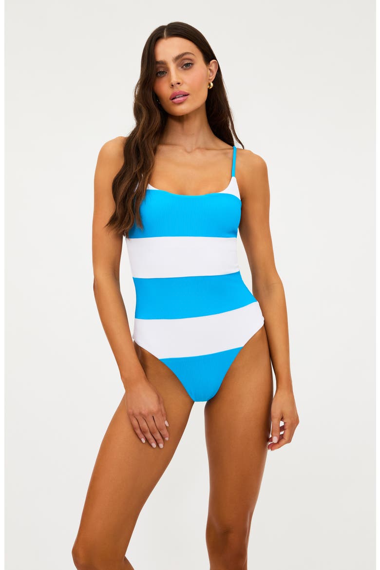 Calista One-Piece Swimsuit, Alternate, color, RIVIERA