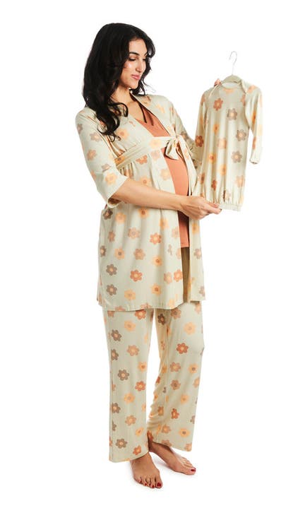 Analise During & After 5-Piece Maternity/Nursing Sleep Set for Mom & Baby