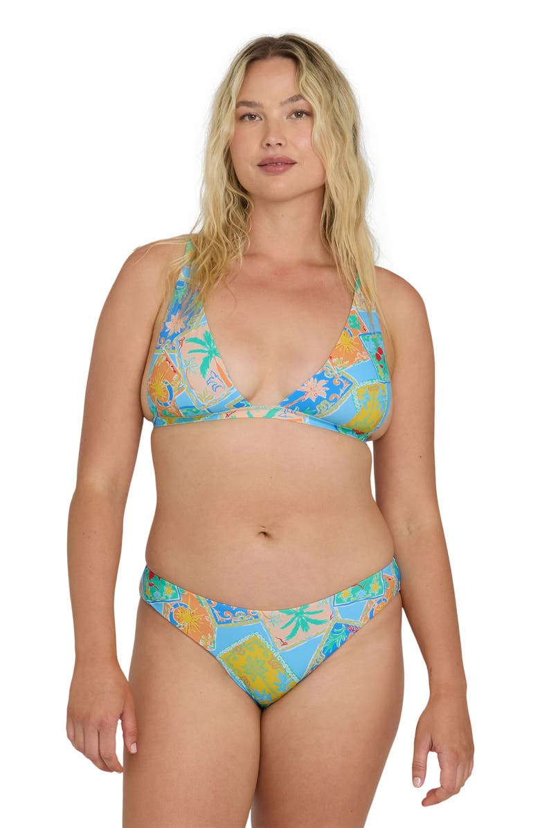 Billabong Coastal Cruise Sunni Plunge Bikini Top, Alternate, color,