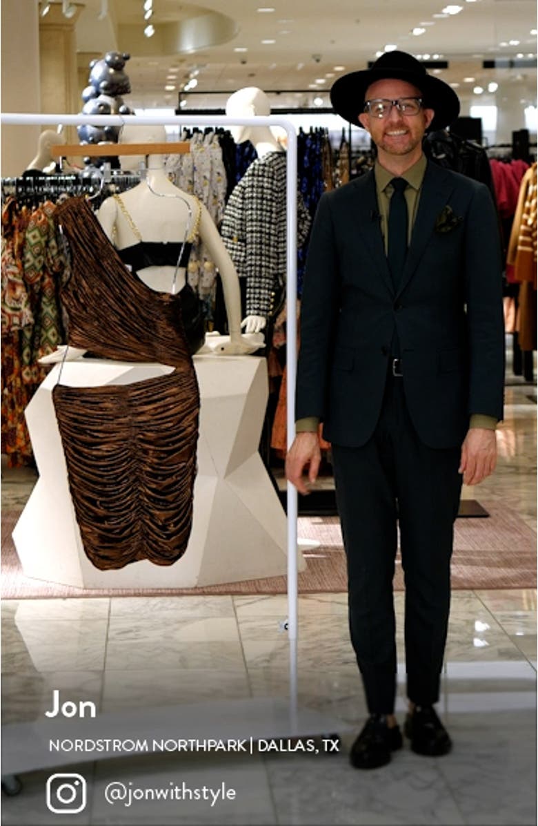 Kielo Cutout One-Shoulder Minidress, sales video thumbnail