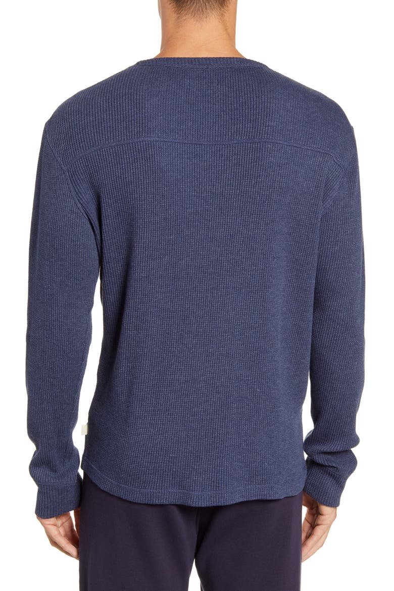 Adam Waffle Knit Long Sleeve T-Shirt, Alternate, color, NAVY HEATHER