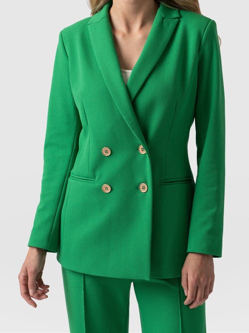 Saint + Sofia Cambridge Blazer In Green