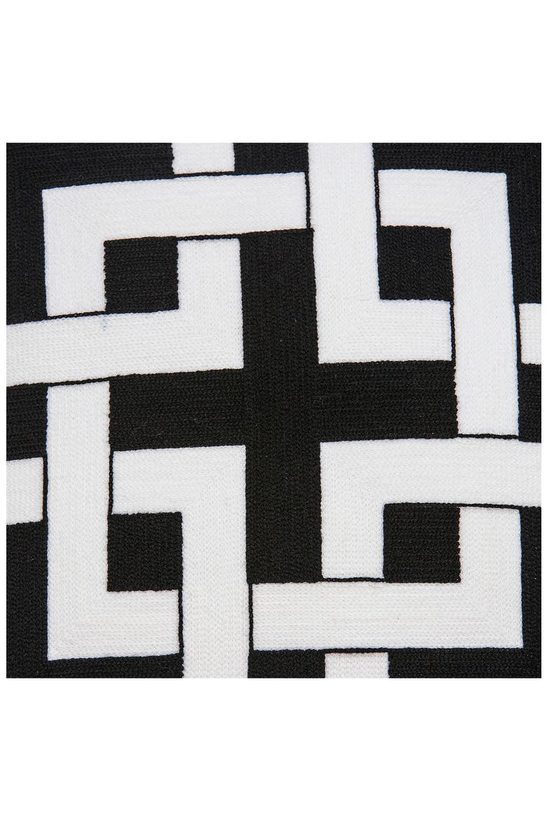 Abali Decorative Accent Pillow, Alternate, color, BLACK