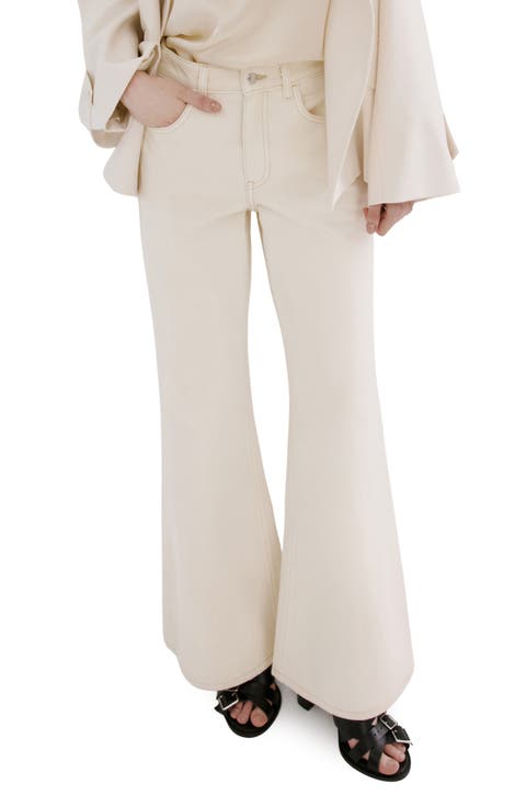 Mid Rise Flare Jeans