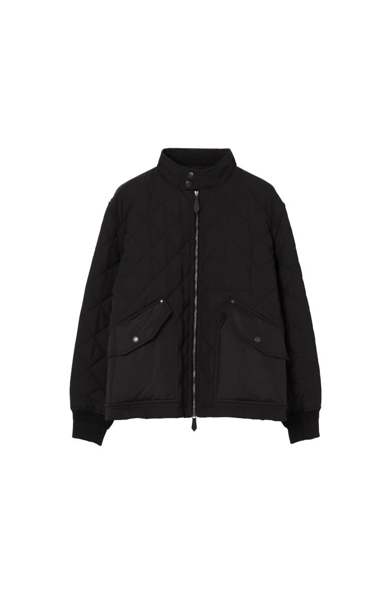 Burberry Quilted Thermoregulated Harrington Jacket, Alternate, color, 