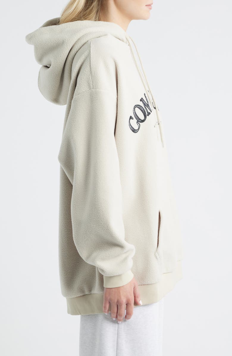 THE MAYFAIR GROUP Relaxed Compassion Embroidered Hoodie, Alternate, color, Grey