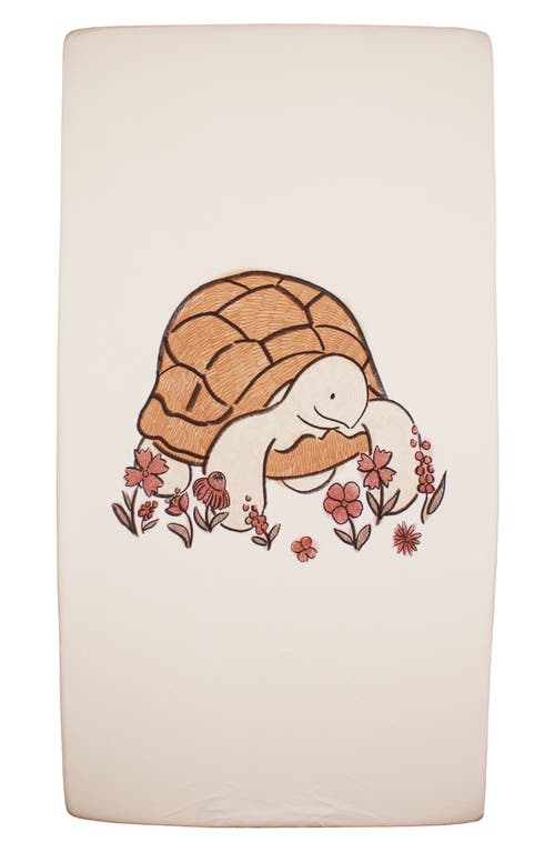 L'ovedbaby Organic Cotton Crib Sheet In Brown