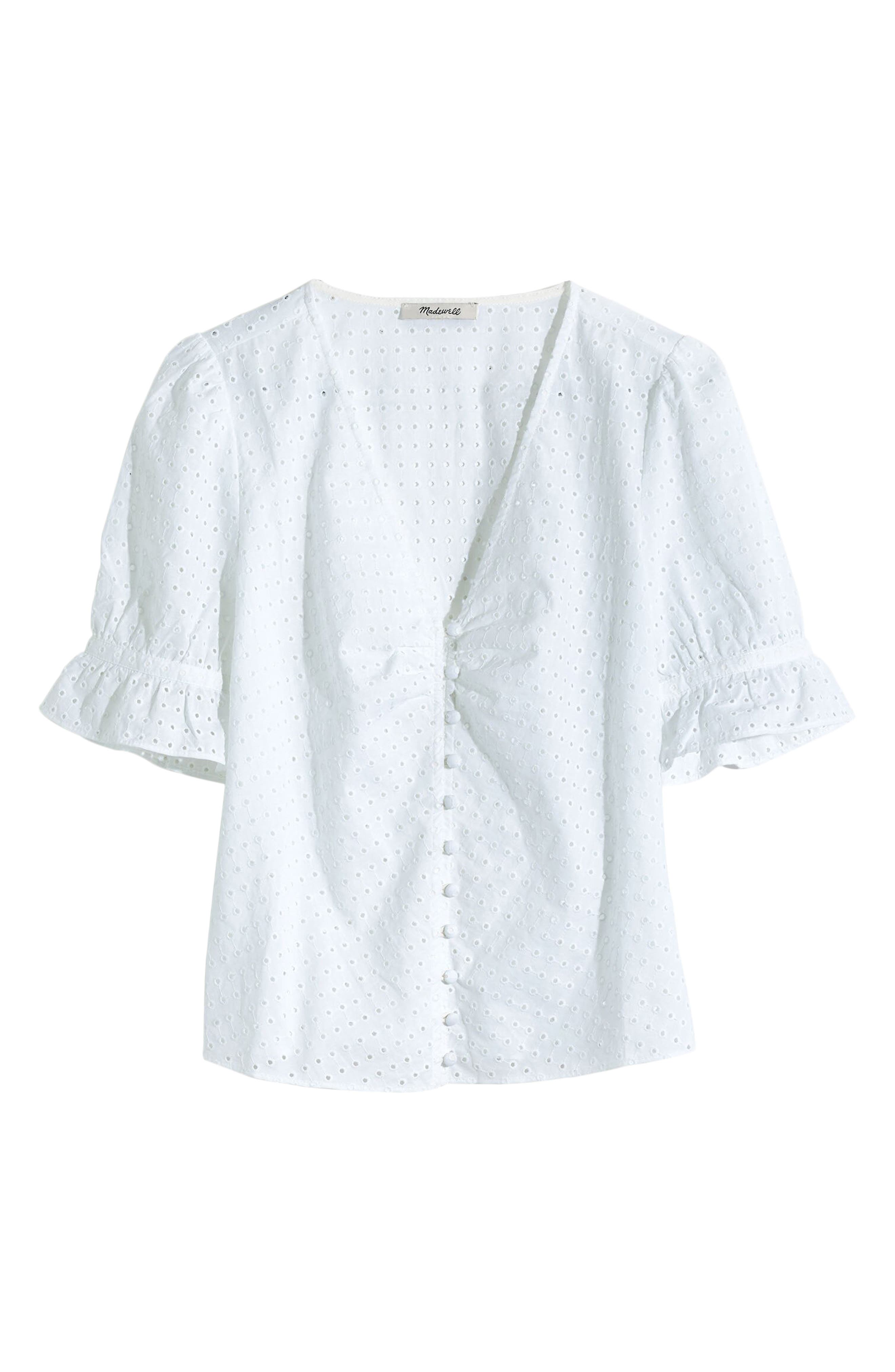 Madewell Eyelet Daylight Top (Women) | Nordstrom