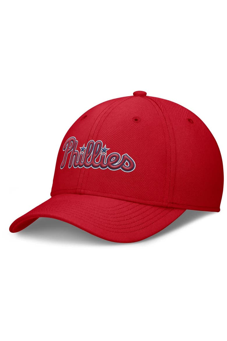 Men's Nike Red Philadelphia Phillies Rise Performance Flex Hat, Main, color, Red