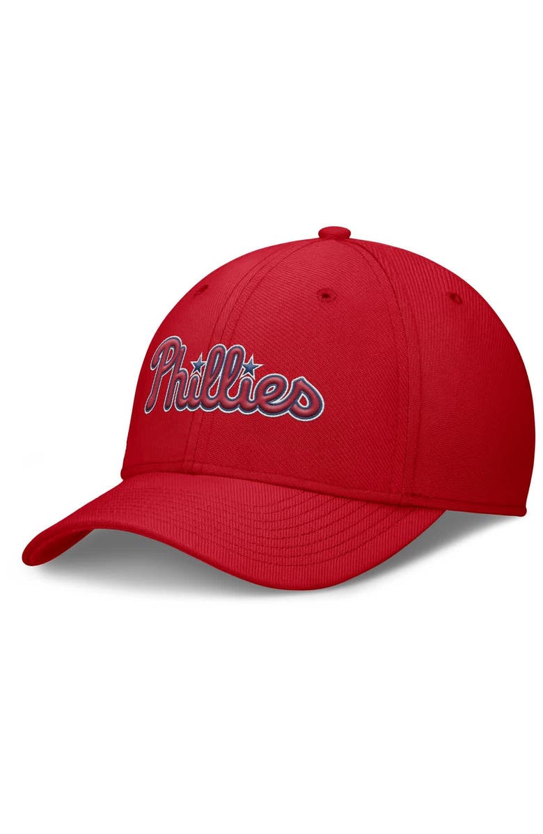Nike Men's Nike Red Philadelphia Phillies Rise Performance Flex Hat, Main, color, Red