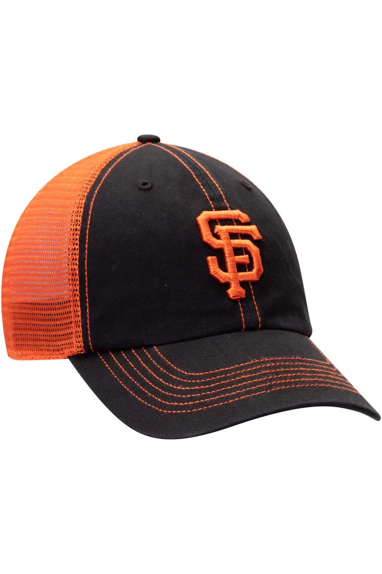 Men's '47 Black San Francisco Giants Trawler Clean Up Trucker Hat, Alternate, color, Black