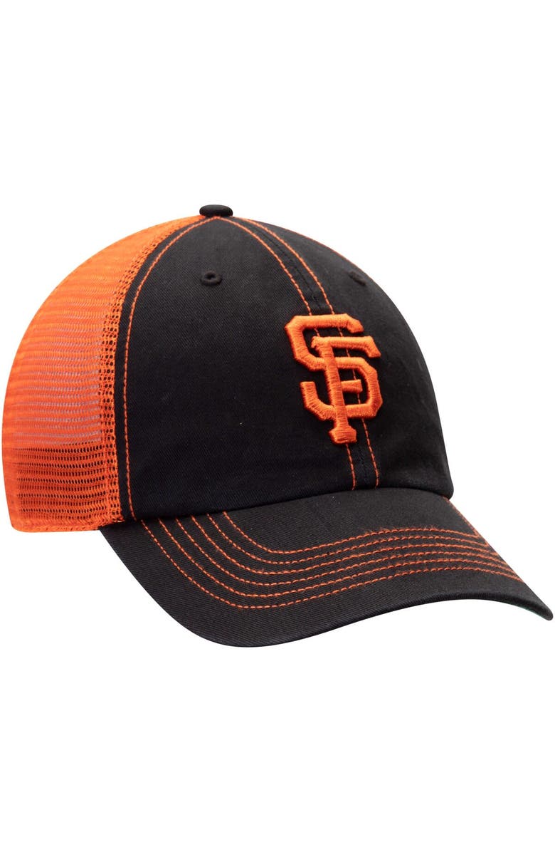 '47 Men's '47 Black San Francisco Giants Trawler Clean Up Trucker Hat, Alternate, color,