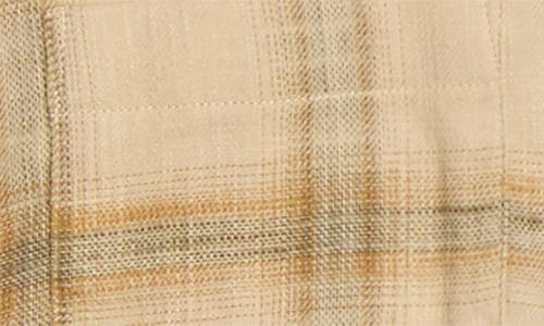 Treasure & Bond Ombré Check Slub Cotton Flannel Button-up Shirt In Neutral