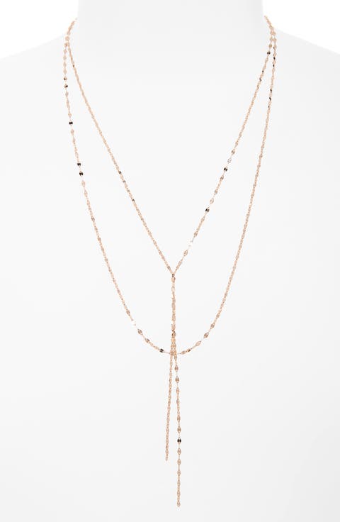Blake 14K Gold Lariat Necklace