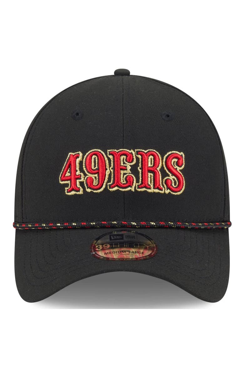 New Era Men's New Era  Black San Francisco 49ers 2025 Rivalries Collection Sideline 39THIRTY Flex Hat, Alternate, color, Black