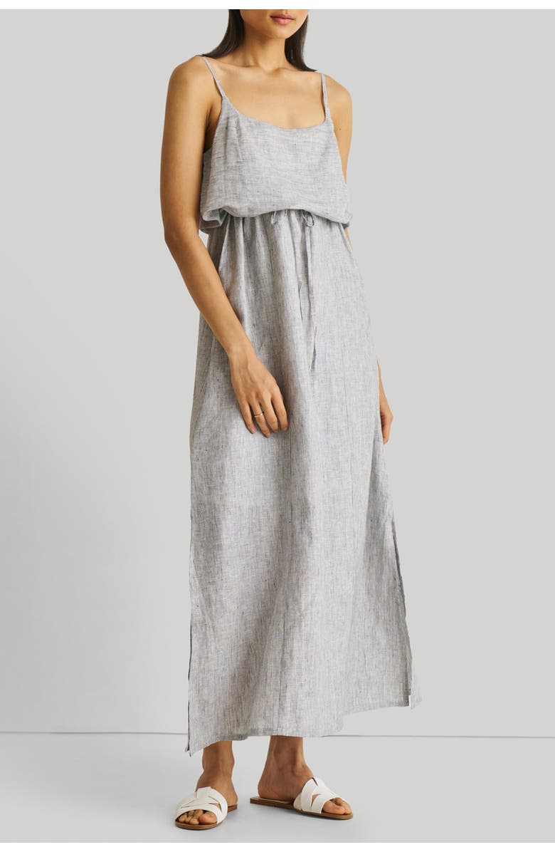 Reistor Strappy Maxi Dress, Main, color, Pin-Striped