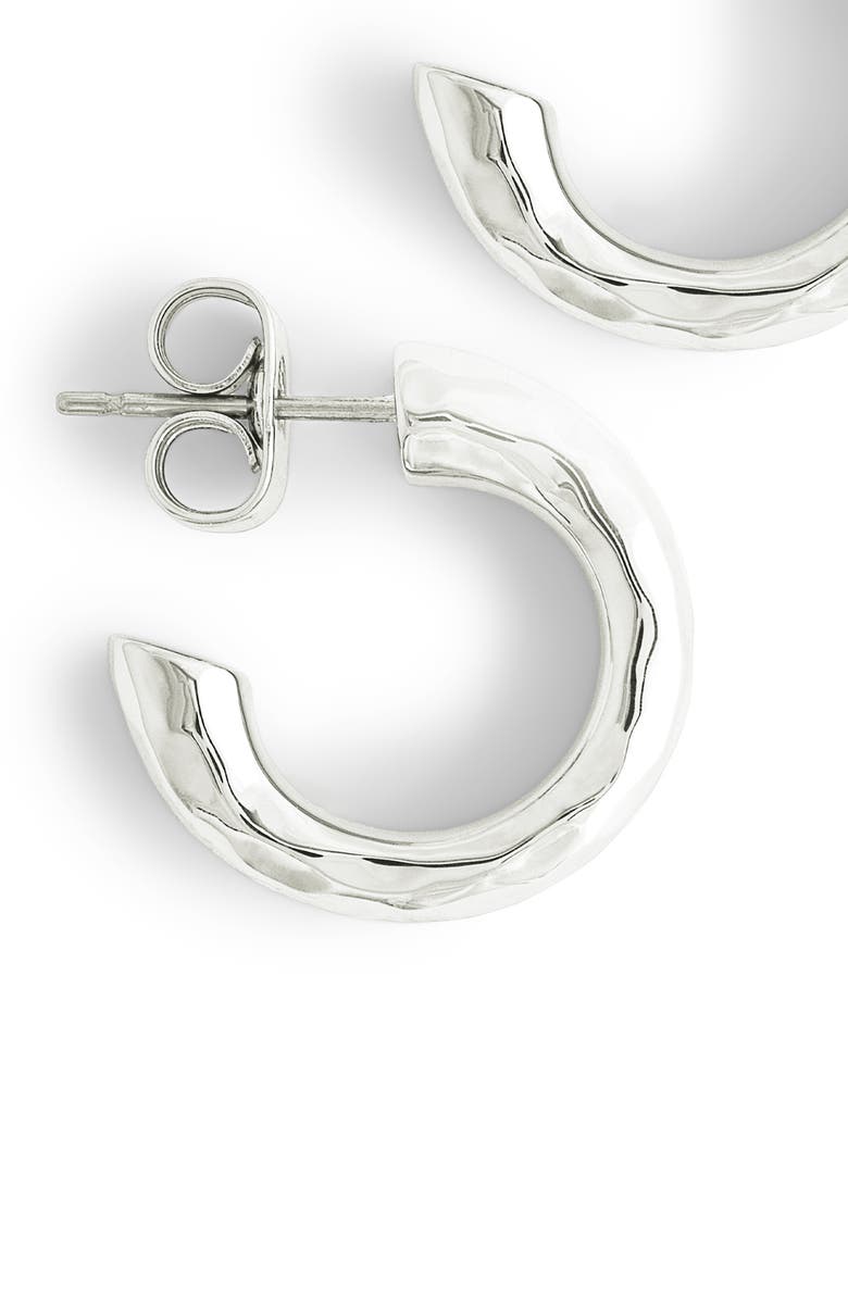 Anabel Aram Jewelry Farrier Huggie Hoop Earrings, Alternate, color, Silver