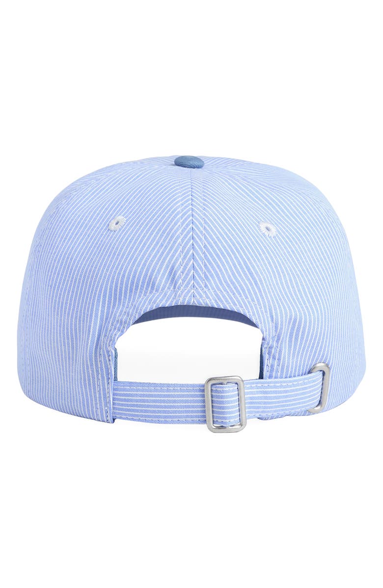 Favorite Daughter Stripe Logo Cotton Baseball Cap, Alternate, color, Blue/ White Stripe