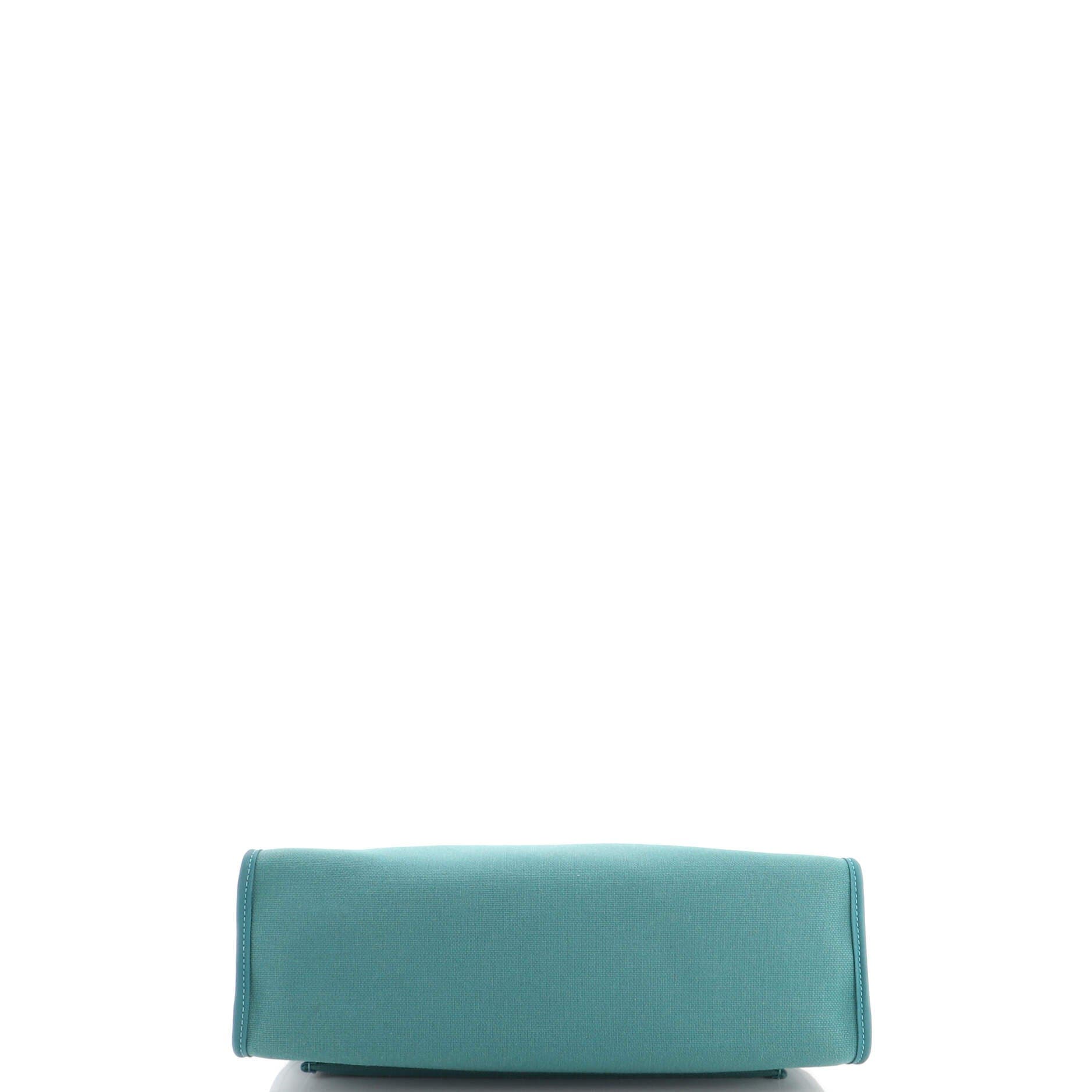 Herbag Zip Leather and Toile 31, Alternate, color, Green