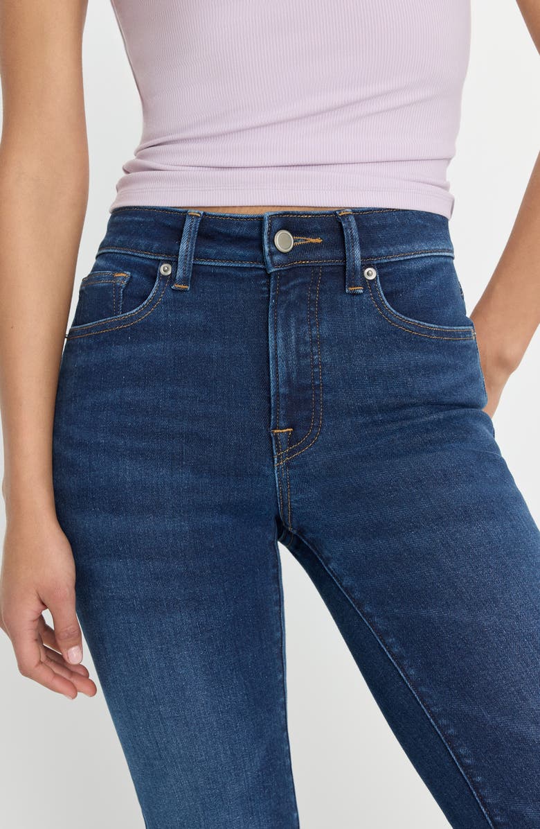 Good American Compression Good Legs Flare Jeans, Alternate, color, Indigo1229